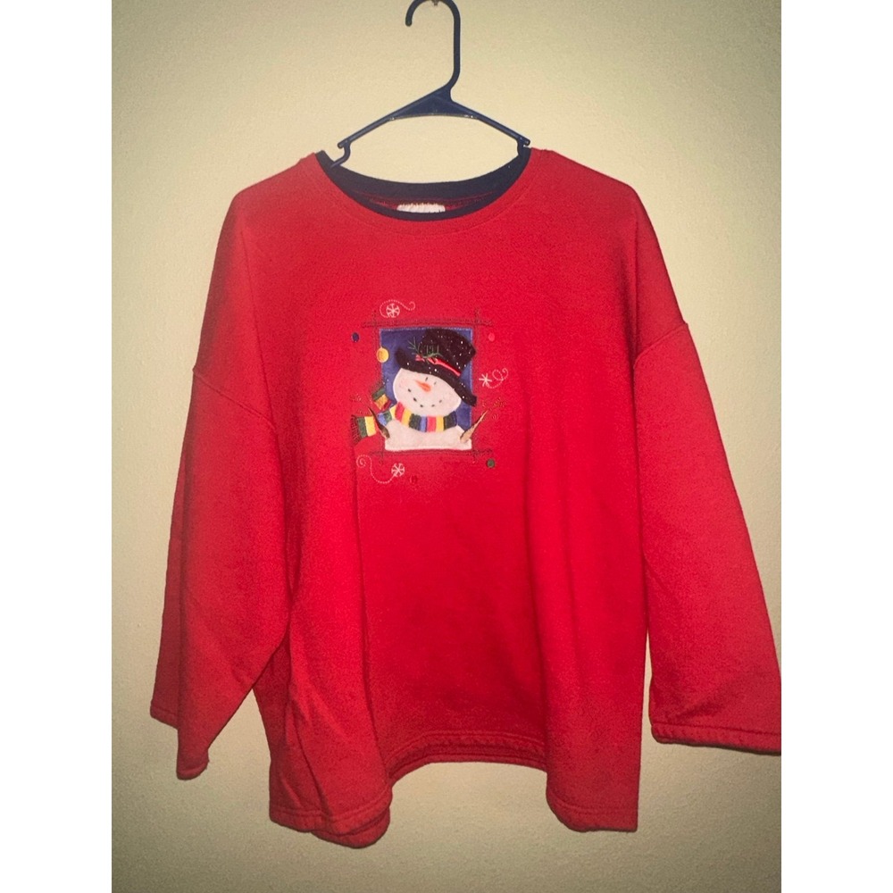 Vintage natural escape snowman sweater